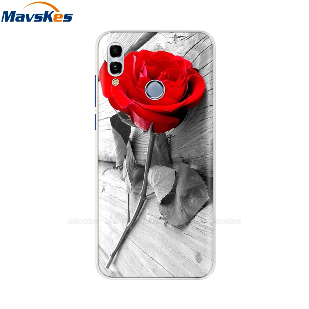 44 Huawei Honor 10 Lite чехол мягкий силиконовый милый ТПУ задняя крышка для Fundas huawei P Smart /Honor 10 удобный телефонный футляр сумки - Цвет: 44