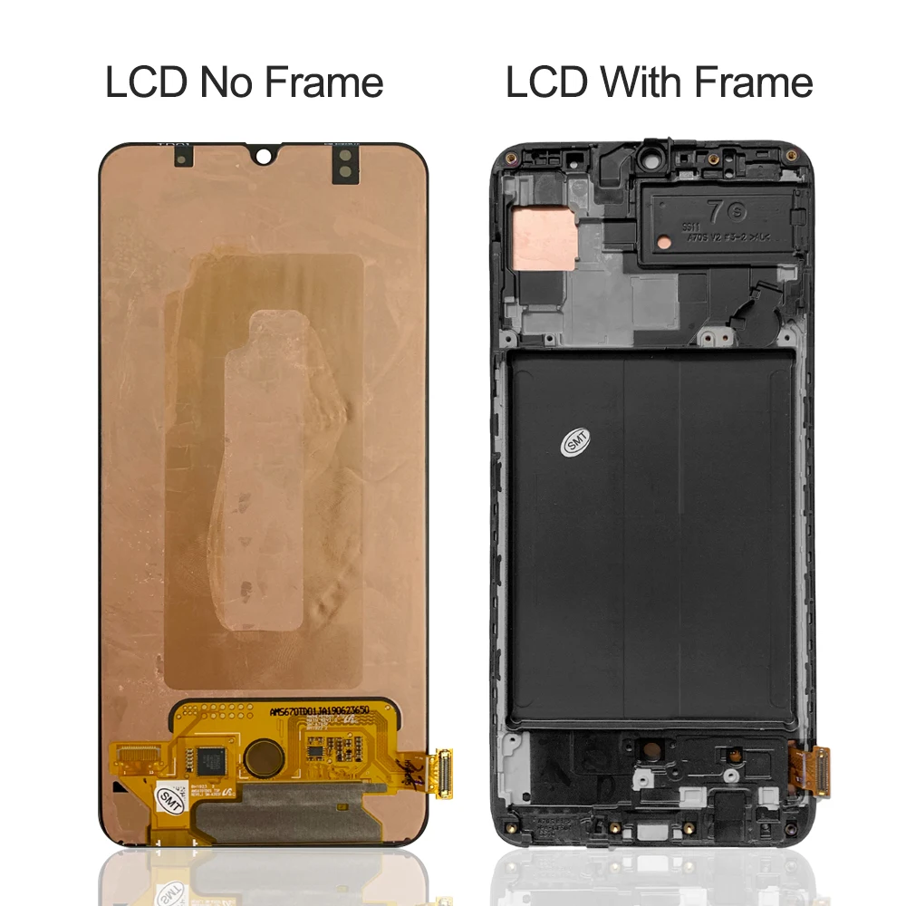 Pantalla LCD Original de 6,7 pulgadas para Samsung Galaxy A70s, montaje de digitalizador con pantalla t&aacute;ctil para Samsung A707, A707F, A707FN/DS-2