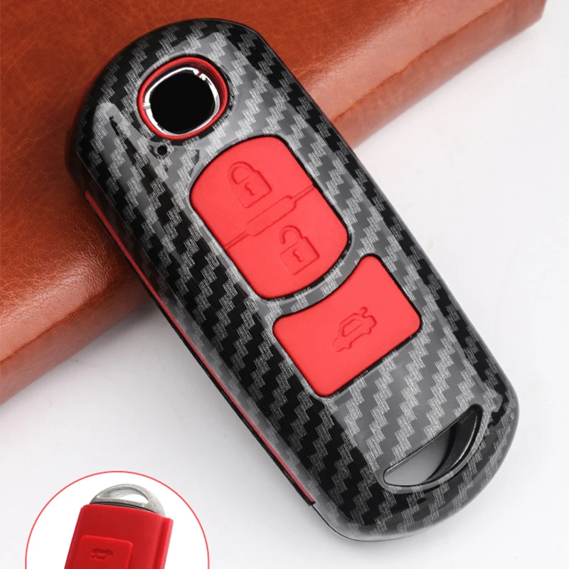 2020 чехол для ключа из АБС-углеродного волокна и силикагеля автомобиля Mazda 3/6 Axela