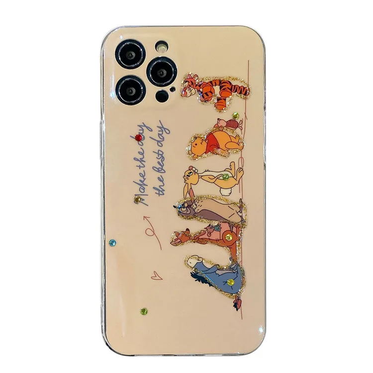 

New 2021 Disney winnie for iPhone 7/8 plus xr xs max 11/12pro max 12mini kawayi coupe cute phone case