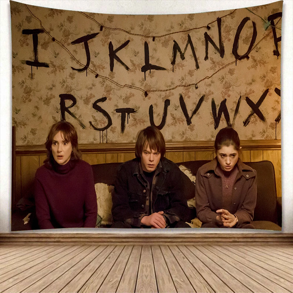 Аниме странные напечатанные вещи настенная занавеска настенный гобелен для