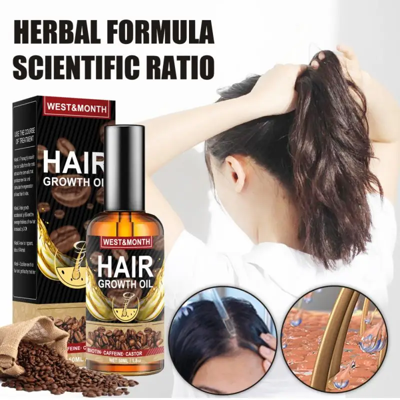 

Caffeine Hair Growth Essential Oils Fast Growth Anti Hair Loss Baldness Nourishing Scalp Repair Damaged Hair Serum Hair Care