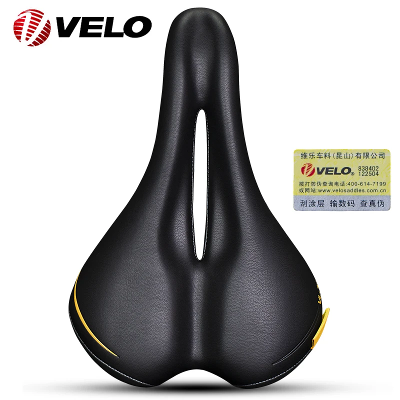 

Genuine VELO VL-3147 Male Men Bicycle Saddle Comfort Soft Cushion Bike Seat Padded Saddle Leather Bike Saddle Seat Parts