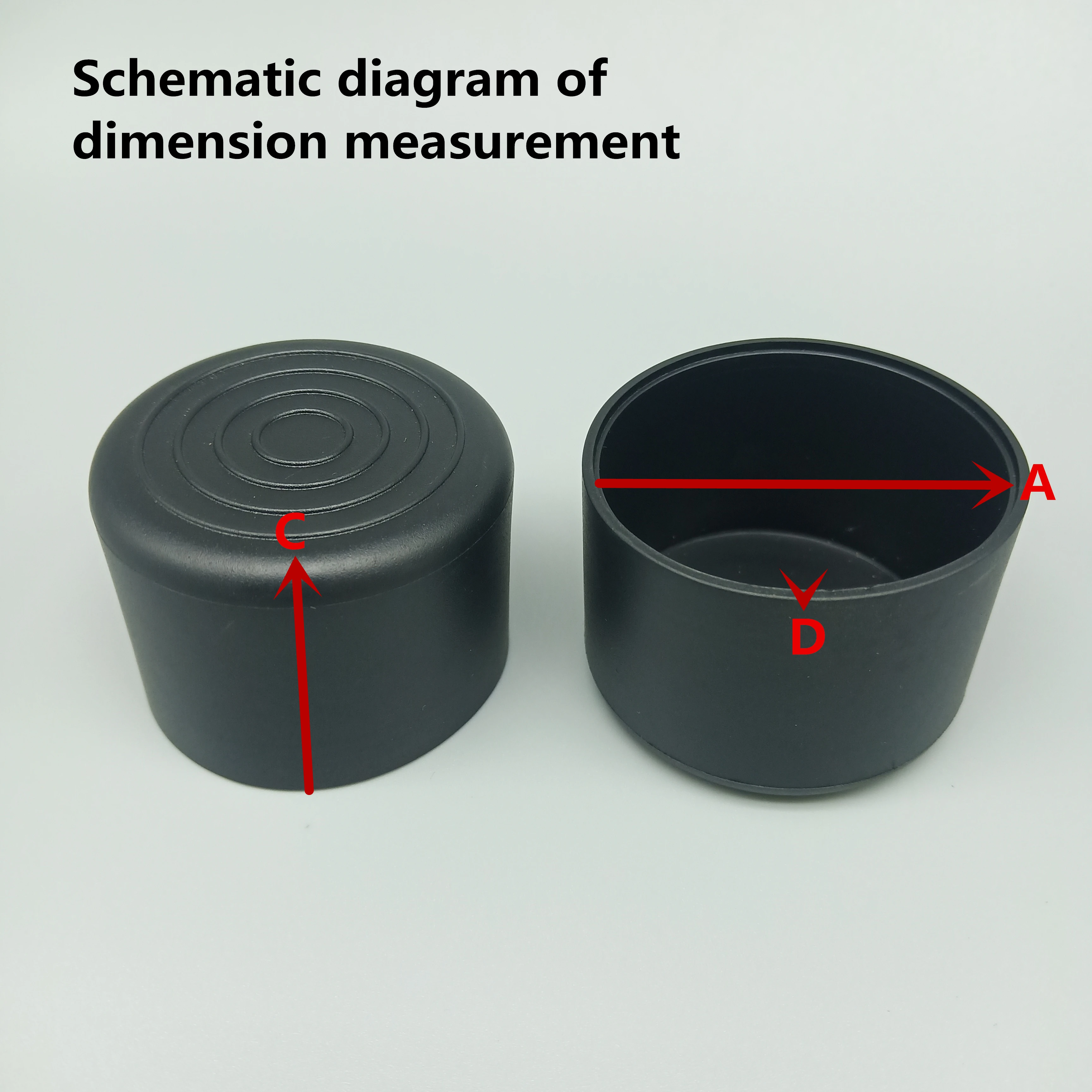 PVC soft rubber hose cover table and chair cushion leg protection stool foot round | Мебель