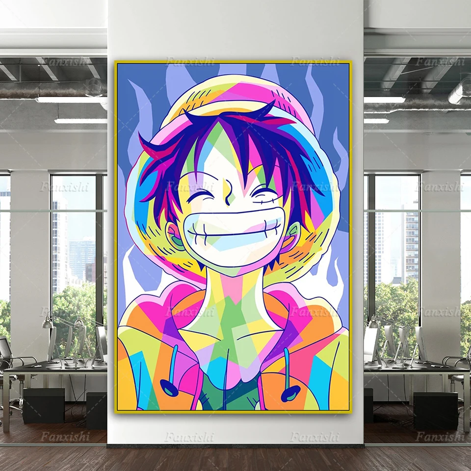 

Japanese Anime One Piece Luffy Canvas Poster And Prints Wall Art Picture Home Bedroom Decor Pictures Modern Living Room Cuadros