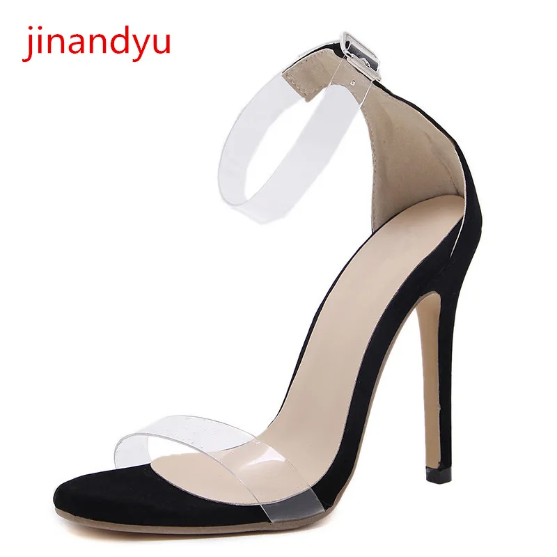 

Big Size 43 Women Shoes High Heel Sandals Fashion Transparent Summer Shoes Woman Pumps Black Heels Sexy Ladies Shoes and Sandals