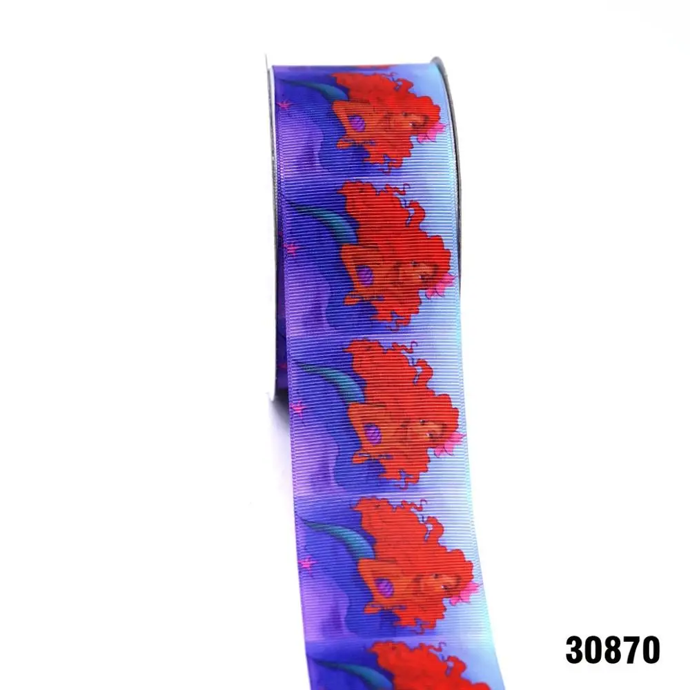 30870 DIY ремесло поставляет мультфильм персонаж напечатанный grosgrain ленты, атласная лента 50 ярдов. 30856 - Цвет: 30870