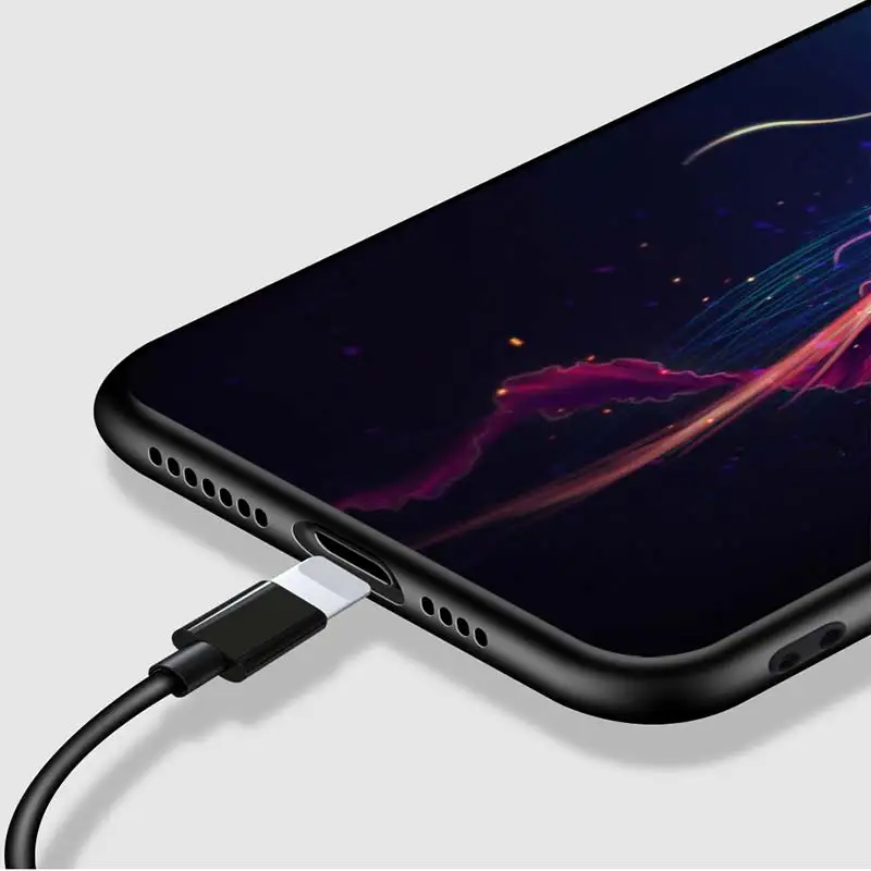 

Jellyfish Beautiful For Apple iPhone 12 Pro Max Mini 11 Pro XS Max X XR 6S 6 7 8 Plus 5S Soft Black Phone Case