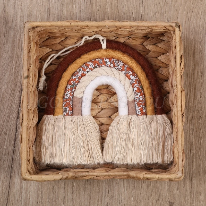 Веревка для рукоделия скандинавские настенные украшения плетеные радужные