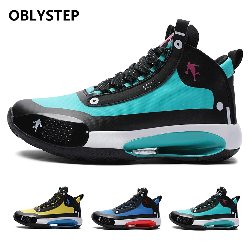 

OBLYSTEP 2021 Men's Basketball Shoes High Quality Fashion Sports Comfortable Breathable Non-slip