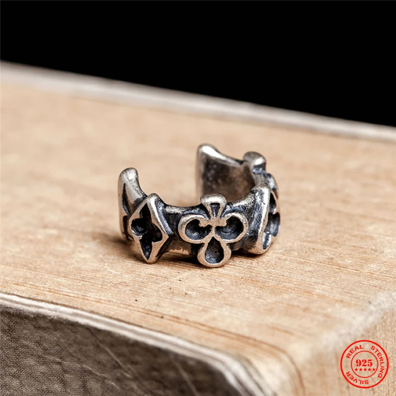 MKENDN стерлингового серебра 925 пробы персонализированные серьги-клипсы для