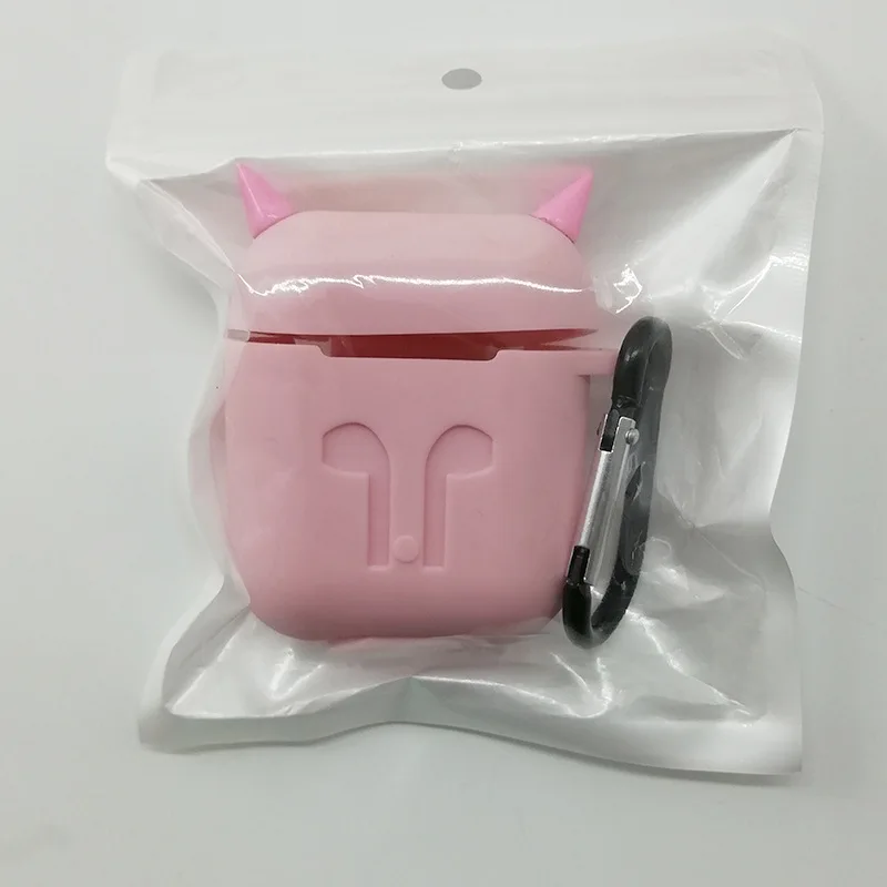 1 шт., мягкий силиконовый чехол devil, наушники для Airpods, Bluetooth, беспроводные наушники, защитный чехол для ушной раковины