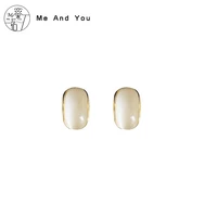 earrings female natural opal earrings high sense of exquisite retro personality earrings ear pin clip female
