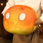 Популярная мультяшная игра Genshin, плюшевая подушка, слайм, плюшевая подушка, подарки для детей, искусственная игрушка, Стихийная теплая рука, 3040 см