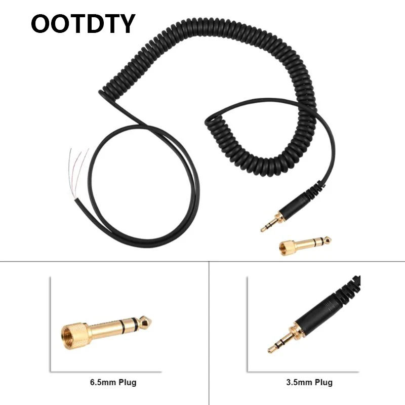 Сменный пружинный кабель шнур провод вилка для Beyerdynamic DT 770 770Pro 990 990Pro аксессуары