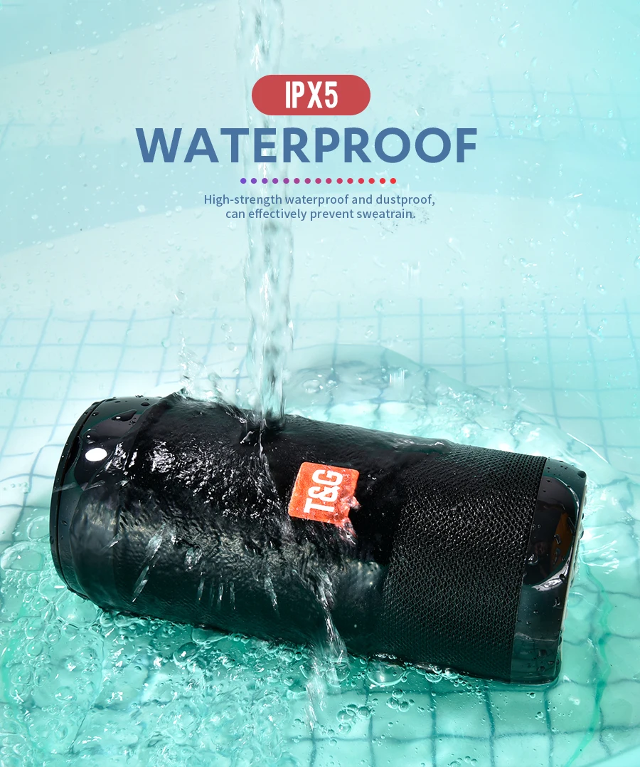 TG113C Колонка портативный Bluetooth мини-динамик с fm-радио водонепроницаемый сабвуфер беспроводной Loundpeakers и держатель телефона 7 цветов