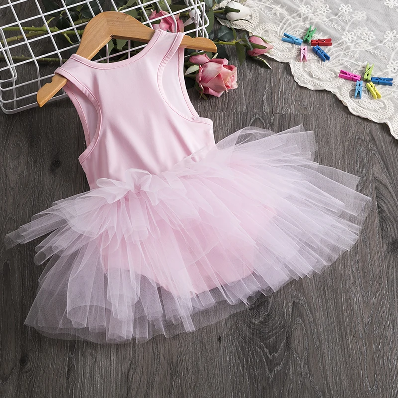 Kids Girls Party Dress Tutu Ballet Dance Wear Sleeveless Gymnastics Leotard Dancing Princess Children Baby Clothes | Детская одежда и