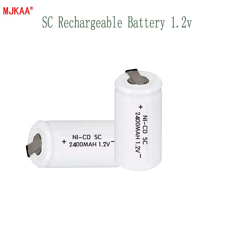 14 шт Sub SC 22420 1,2 V батареи 2400mAh 22*22*42 Ni-CD батареи с удлинителем, обработанные в инструменты батареи