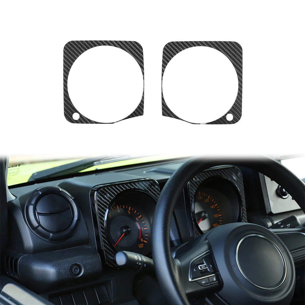 Dashboard Panel Decoration Cover Trim Sticker Decal for Suzuki Jimny 2019 2020 2021 JB74 Car Interior Accessory ABS Carbon Fiber |