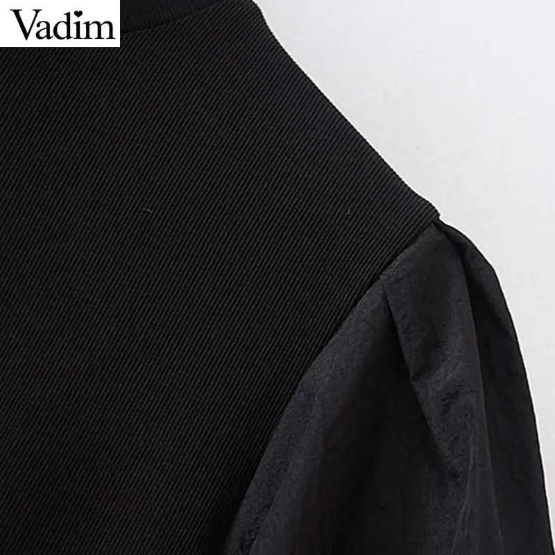 Женское элегантное платье vadim офисная одежда мини с коротким рукавом фонариком