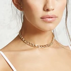 Модное ожерелье-чокер KSRA из звеньев цепи для женщин Очаровательное ожерелье золотого цвета ювелирные изделия 2020 Новинка