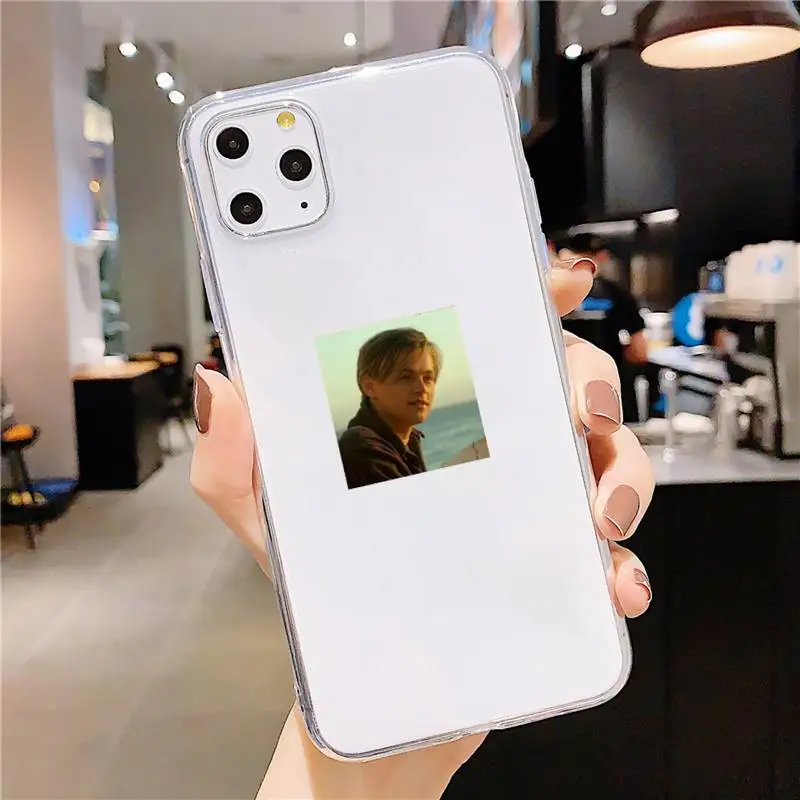 

actors Leonardo DiCaprio Aesthetic art Phone Case Transparent soft For iphone 5 5c se 6 6s 7 8 11 12 plus mini x xs xr pro max