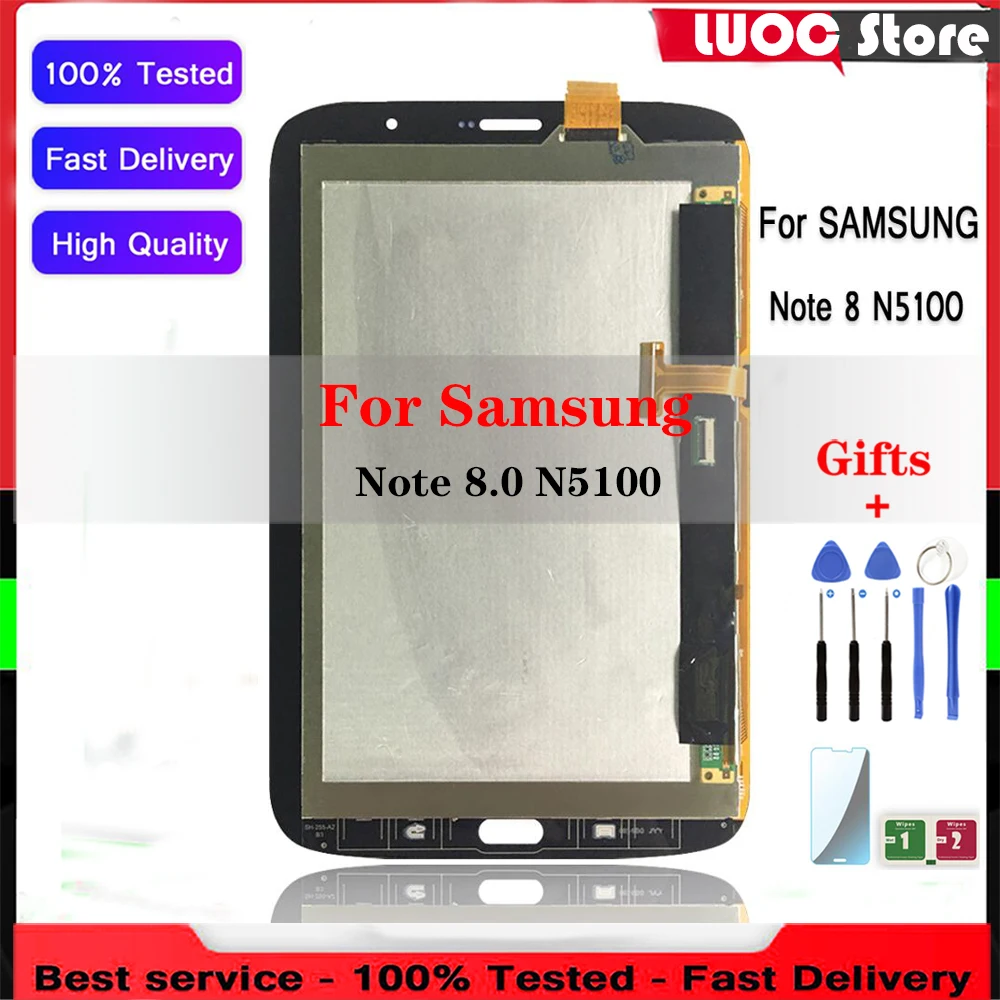 

LCD Display For Samsung Galaxy Note 8.0 N5100 N5110 GT-N5100 Panel Module Touch Screen Digitizer Sensor Assembly Replacement