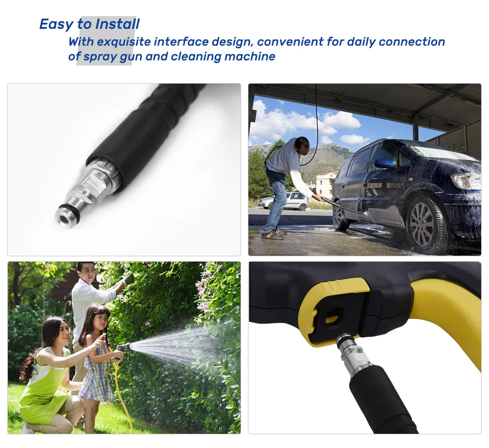 6 м 8 10 Автомобильная труба высокого давления очищающий шланг для мытья мойки моек