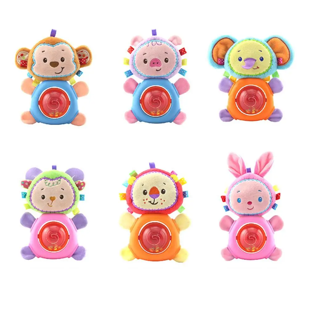 

Детские погремушки Прорезыватель игрушки плюшевые милые животные для малышей Обучающие Игрушки для раннего развития
