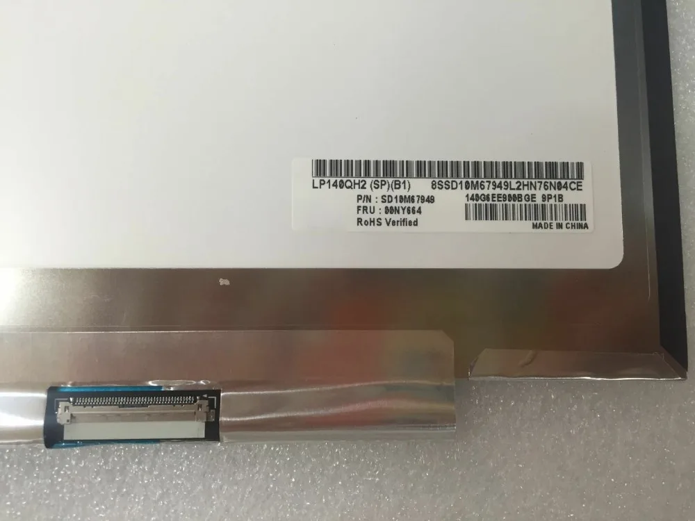 14 ''ноутбук светодиодный ЖК-экран матрица LP140QH2-SPB1 LP140QH2(SP)(B1) для lenovo Thinkpad X1 Carbon QHD 2560x1440