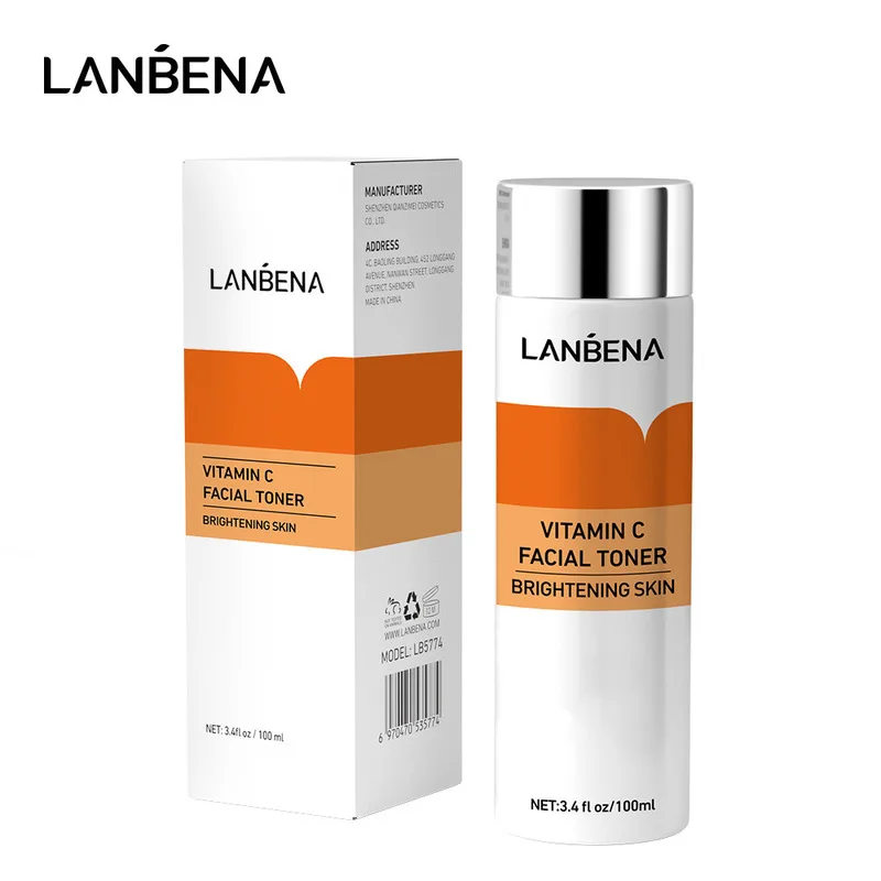 

LANBENA Vitamin C Toner Whitening Moisturizing Face Serum Shrinking Pores Anti-Aging Wrinkle Removal Essence Firming Skin Care