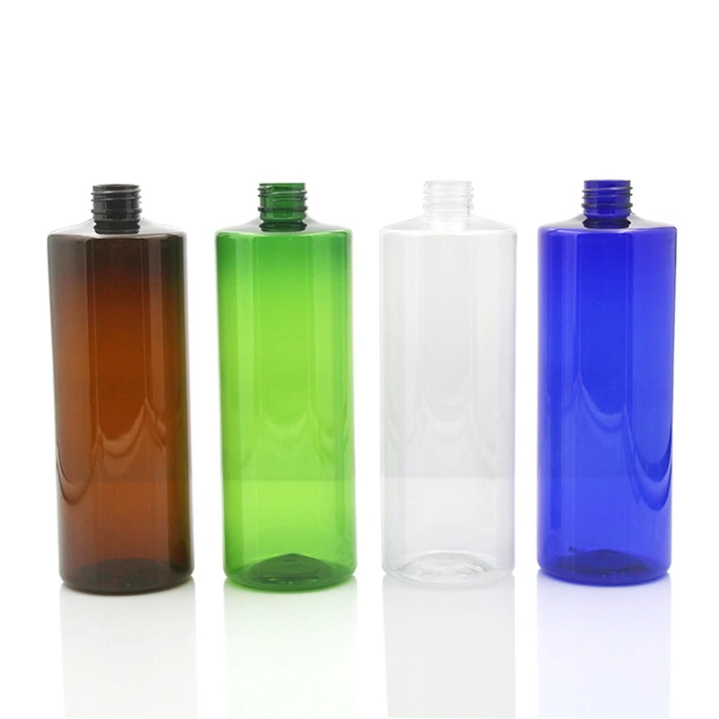 

Sedorate 10 Pcs/Lot Shampoo Refill Bottle 500ML Empty PET Bottle With Flap Lid Green Plastic Bottle Blue PET Bottle JX035