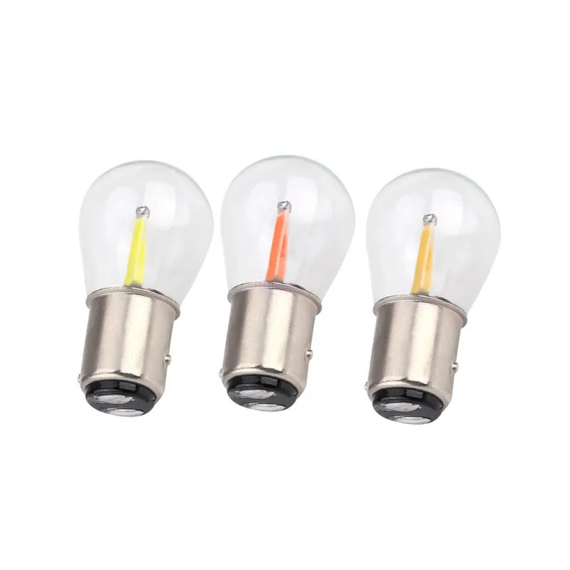1156 1157 COB 12v Светодиодный лампочки накаливания 2W 4W сигнал поворота Задняя Парковка лампа заднего хода белый красный желтый синий теплый белый
