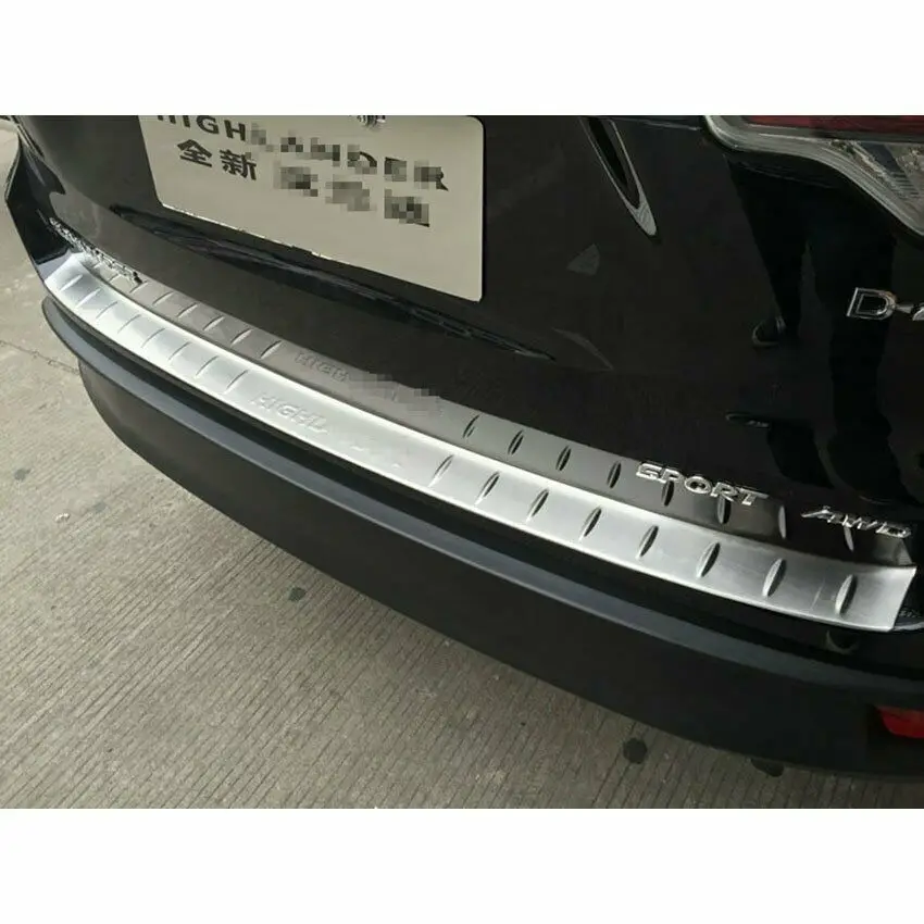 

Car Rear Bumper Sill Plate Guard Cover For Toyota Highlander 2015 2016 2017