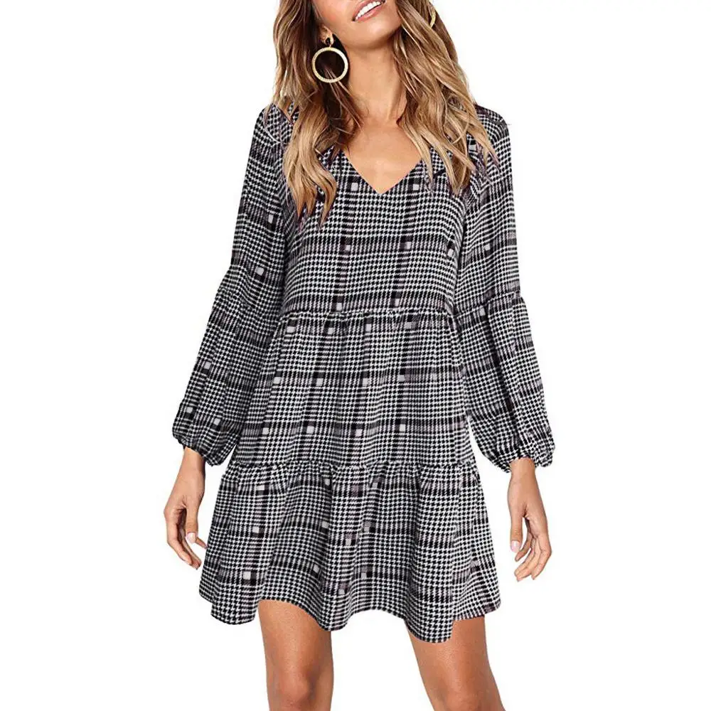 2020 весеннее осеннее повседневное женское Платье мягкое дамское модное