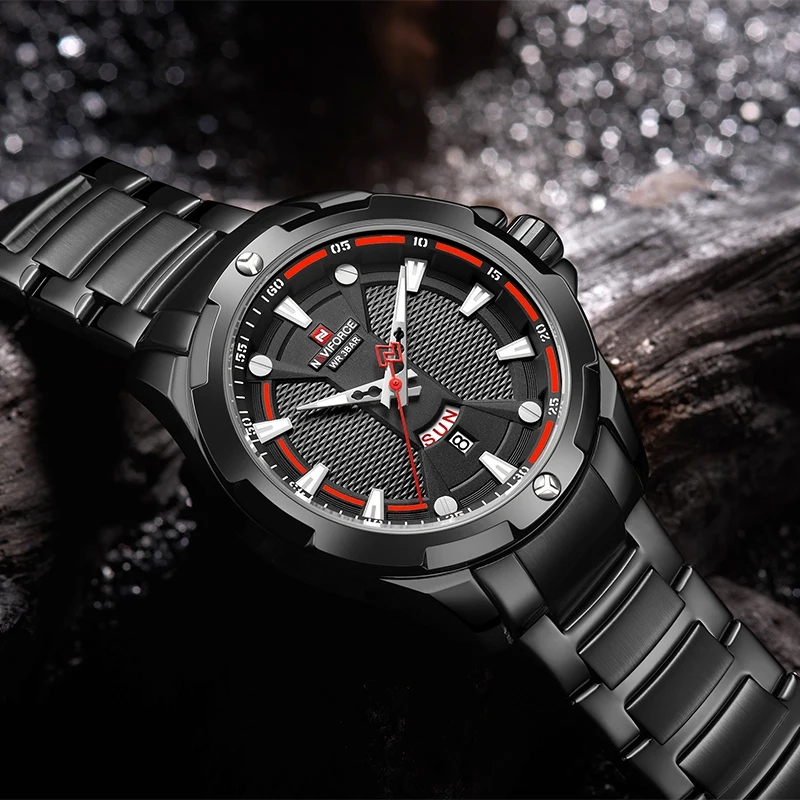 NAVIFORCE мужские часы лучший бренд класса люкс Модные Кварцевые водонепроницаемые мужские часы спортивные мужские военные наручные часы Relogio Masculino