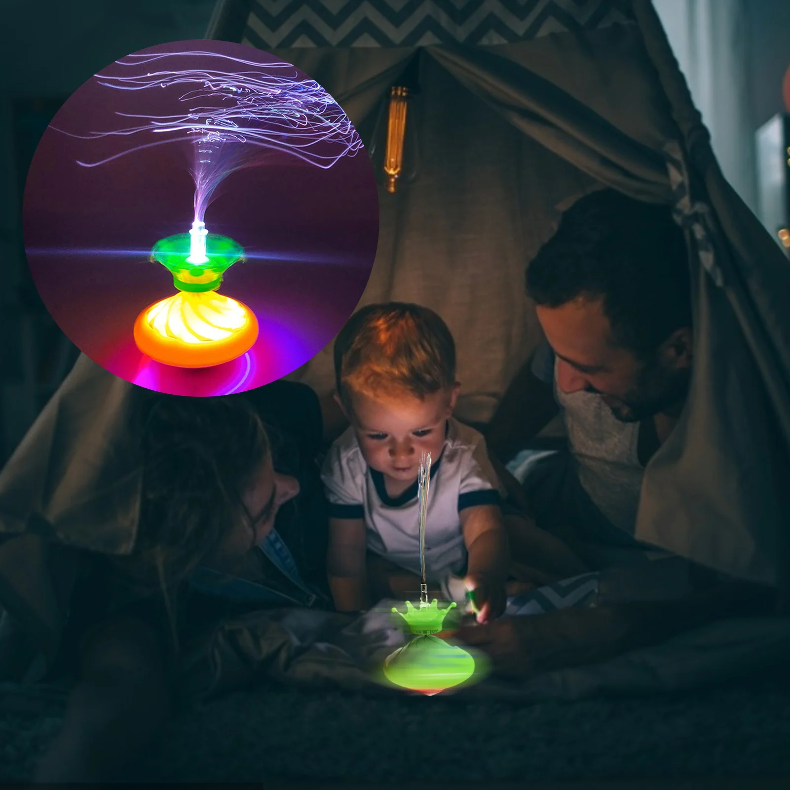 

Gyro Toy Light Up Spinning Top Toy Laser Music Luminous Gyro Kids Adults Children Flashing Rotating Spinning Toys Random Color