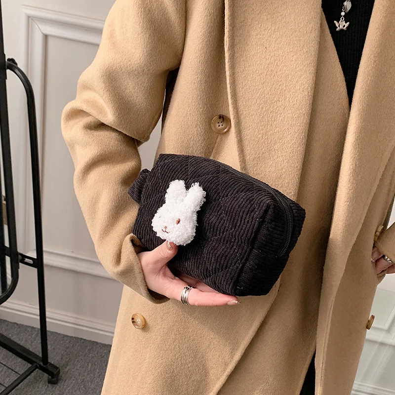 

Autumn and Winter Rabbit Solid Color New Women's Fashion Ins Portable Solid Color Trend Lovely Fashion Bag