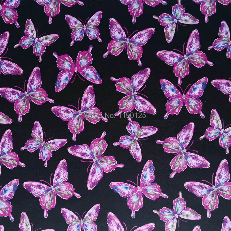 100X11 0 см/39 &quotx 43&quot Стрекоза бабочка муравьи насекомые хлопковая ткань | Дом и сад