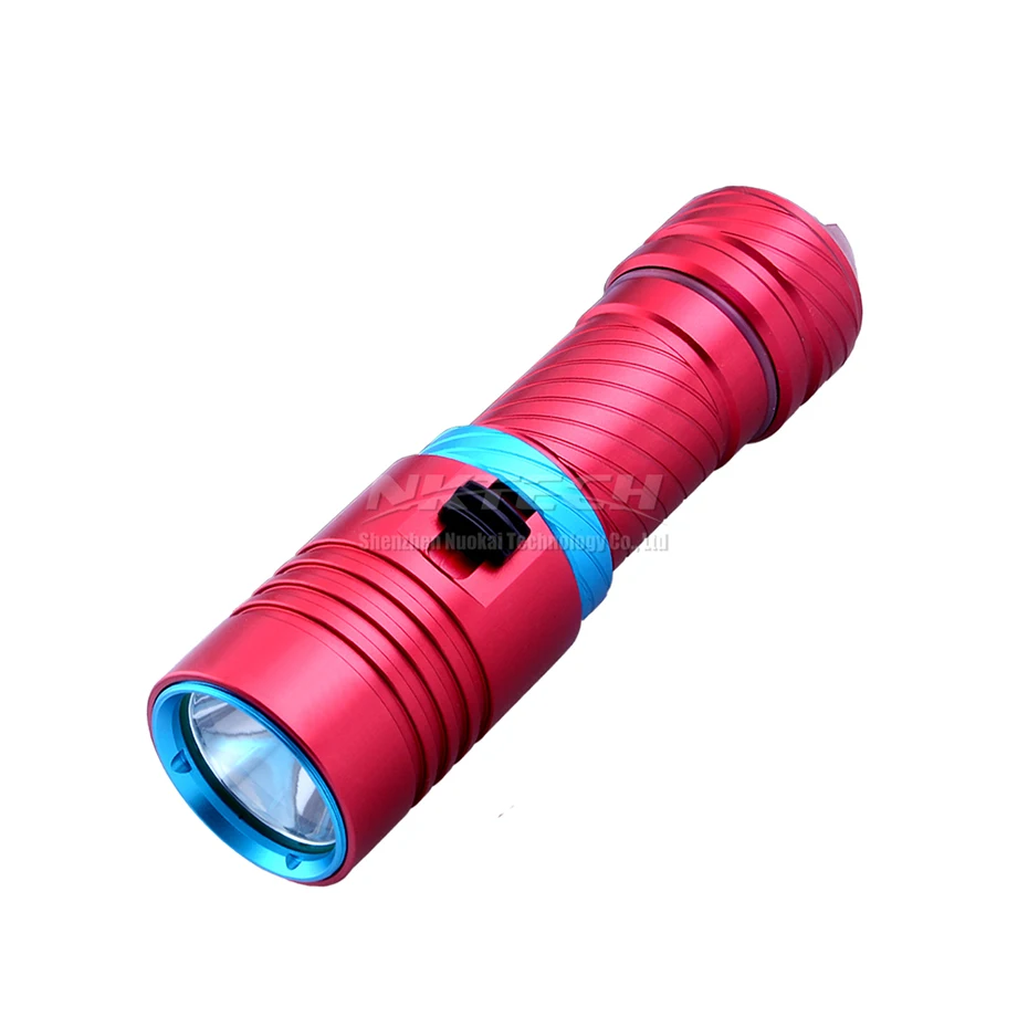 NKTECH DF-T2 Diving flashlight 18650 or 26650 LED Underwater light XM-L2 Waterproof dive Lamp Torch Portable Lanterns Nigh | Лампы и