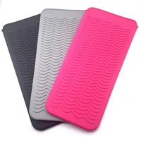 silicone heat resistant travel mat pouch for curling iron hair straightener multi function non slip flat iron hair styling tool