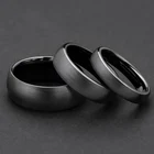 Tigrade керамическое матовое черное кольцо для мужчин и женщин Ширина 468 мм Tendy мужское обручальное кольцо матовое anillos mujer размера плюс