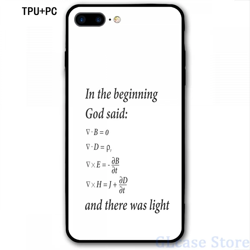 Бог сказал уравнений Максвелла чехол для телефона iPhone 12 Pro 11 X XR XS Max 8 7 6 6s Plus 5s