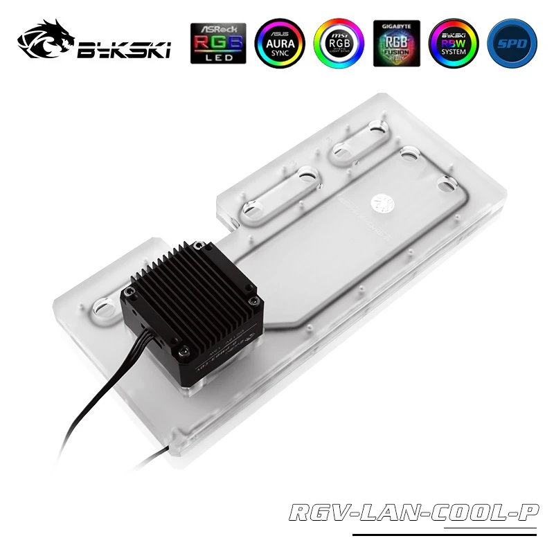 Чехол для водной платы Bykski чехол с водяным охлаждением 12 В RGB / 5 освещение шасси Lian