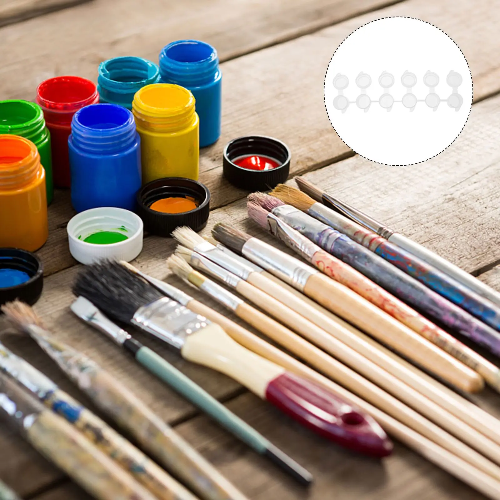 Пустые контейнеры для краски сделай сам 50 шт. 6 в 1 пигментная коробка капсулы