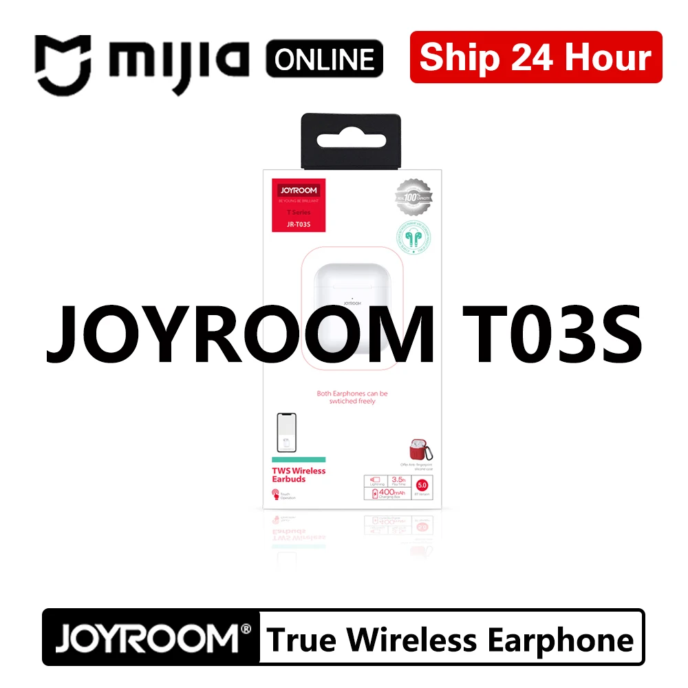Joyroom T03S tws бинауральные Беспроводные Bluetooth 5,0 наушники-вкладыши настоящие беспроводные белые Airbuds Игровые наушники для геймеров