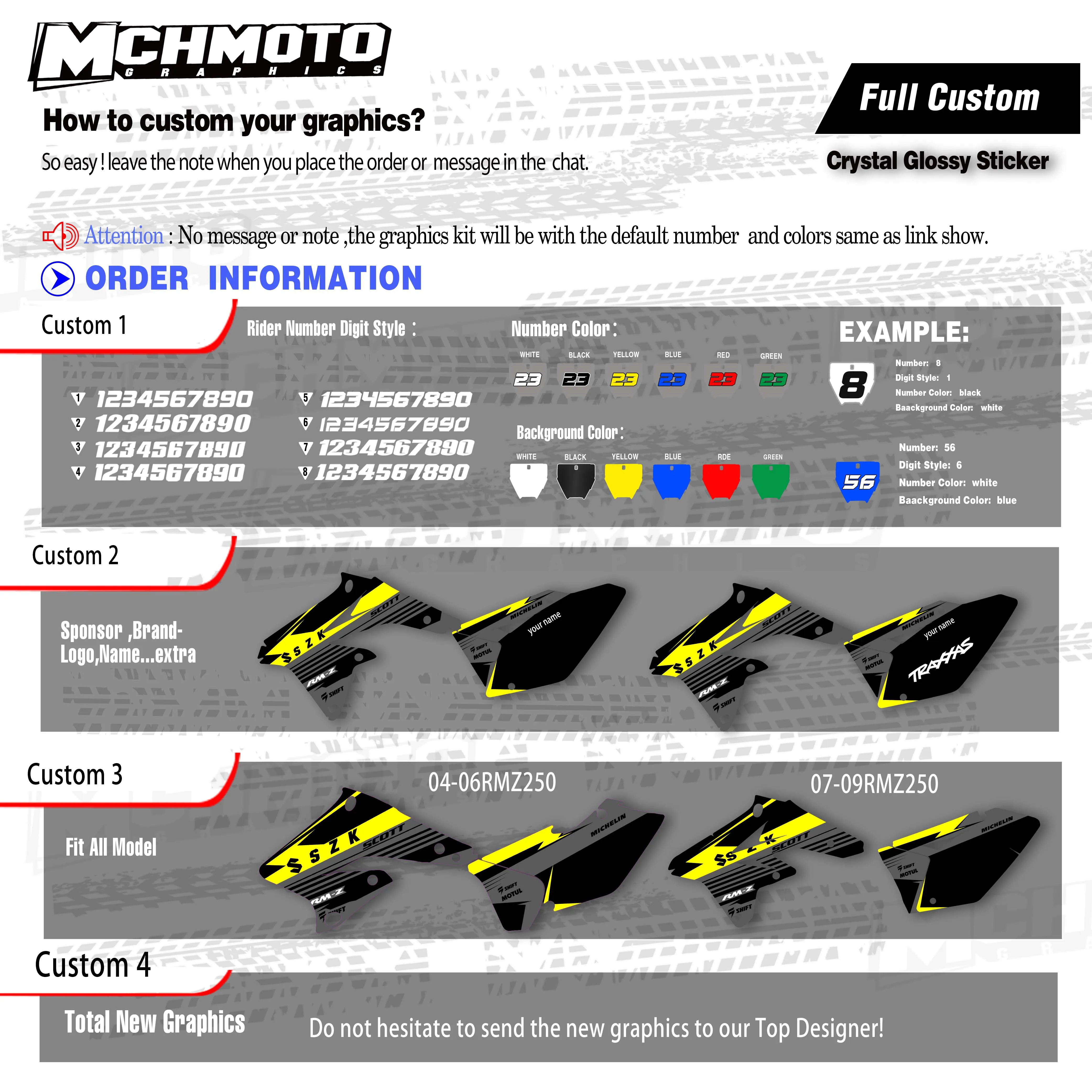 Графика MCHMFG для Suzuki 08-17RMZ450 2008 2009 2010 2011 2012 2013 2014 2015 2016 2017 Graphics | Автомобили и