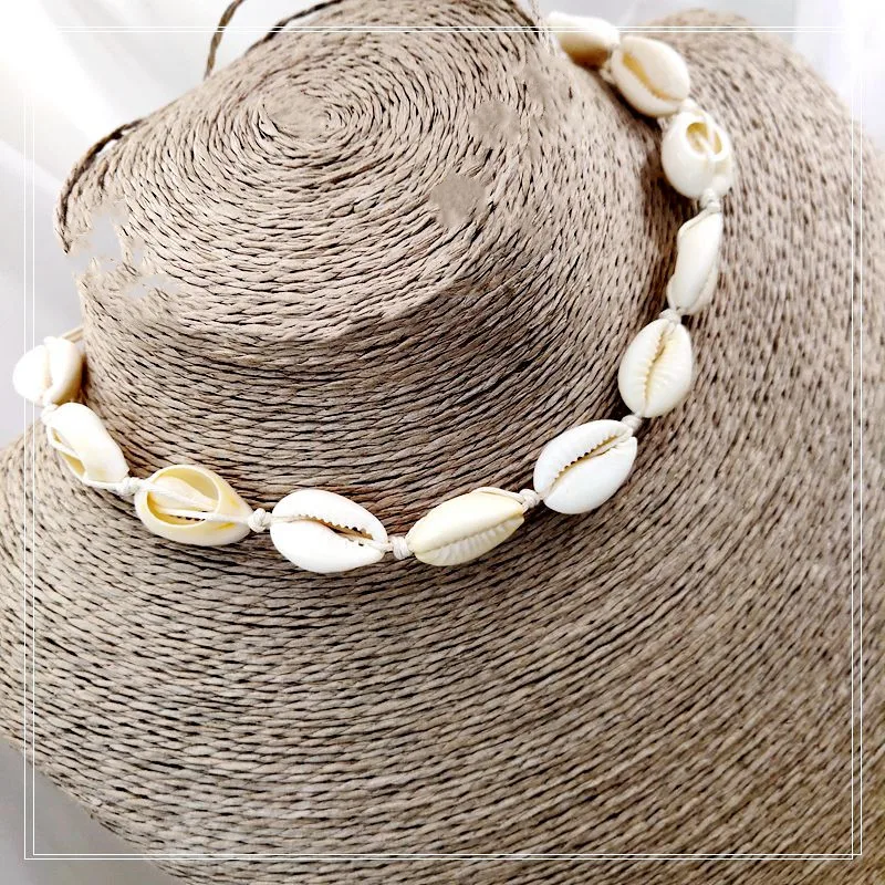 

Foreign trade fashion handmade shell series short style lady necklace