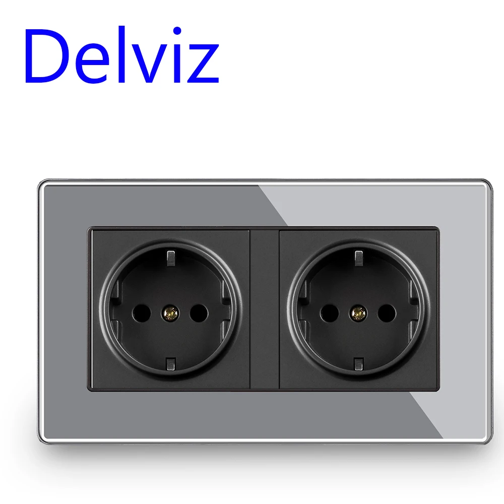 Настенная двойная розетка Delviz с европейским стандартом 5 В 2 а отверстием для