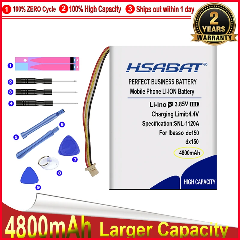 HSABAT 0 цикл 4800 мАч аккумулятор для Ibasso DX150 плеер высокого качества запасной |